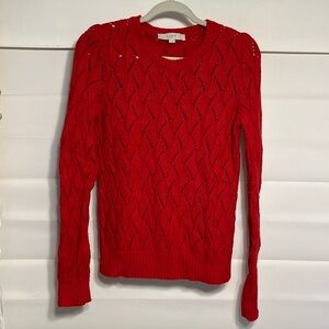 Loft Red knit red sweater